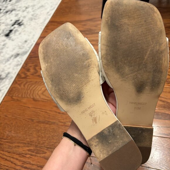 Nine West Off White Sandals - Picture 4 of 5